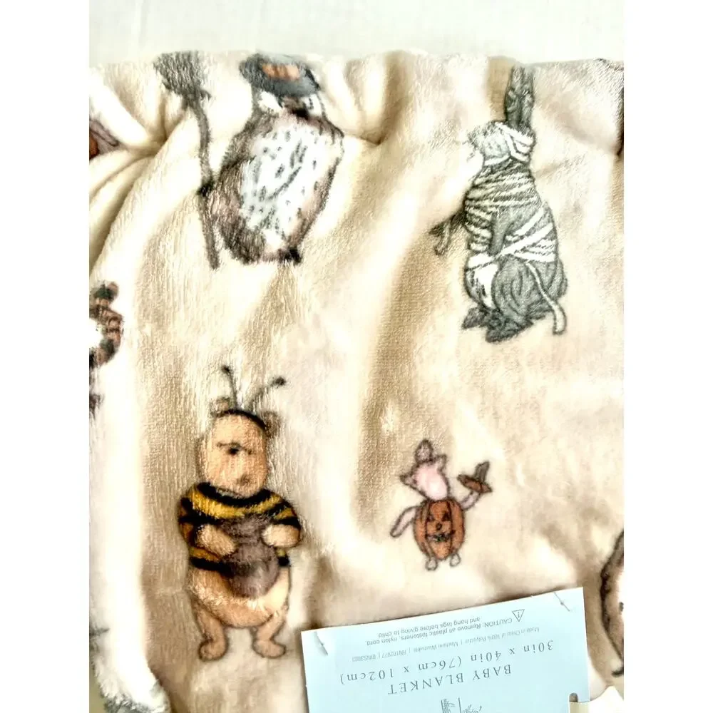 New Pooh Bear Collection Winnie The Pooh Halloween Fall Baby Blanket 30